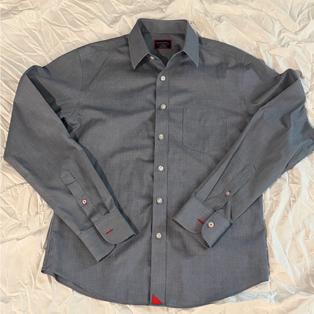 UNTUCKit Charcoal Dress Shirt